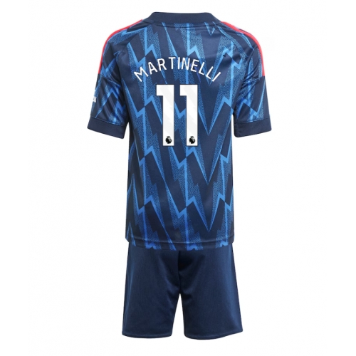 Arsenal Gabriel Martinelli #11 Maglia Gara Trasferta Repliche 2025-26 Bambino Maniche Corte Arsenal Gabriel Martinelli #11 Maglia Gara Trasferta Repliche 2025-26 Bambino Maniche Corte